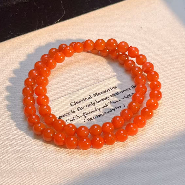 【慕斯格瑞】冰红双圈手串HL0031127027