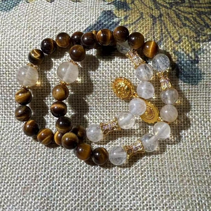 【慕斯格瑞】7mm+虎眼石水晶手串X8880410014