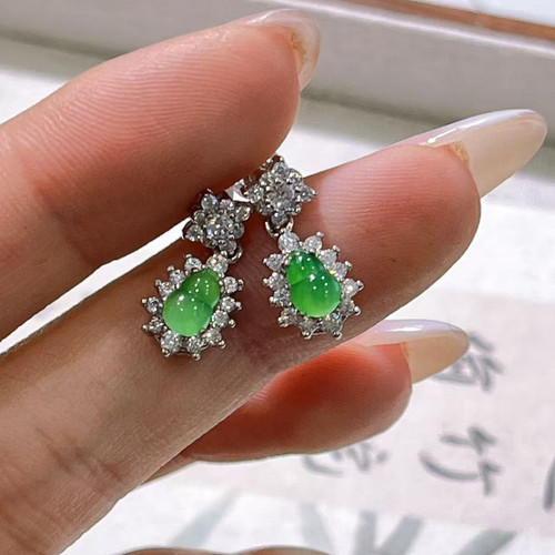 【慕斯格瑞】翡翠葫芦耳钉JY0251224044