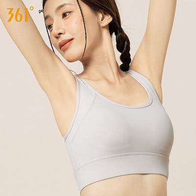 361运动内衣防震跑步防下垂瑜伽文胸夏天健身服女大码运动背心女