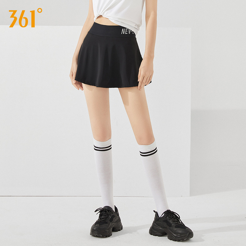 361网球裙夏季高腰瑜伽百褶半身三分防走光假两件健身运动短裙女