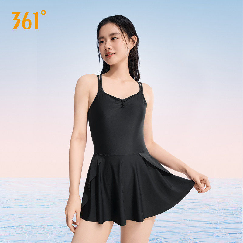 361泳衣女款连体游泳衣女士2026新款高级感度假绝美显瘦裙式泳装