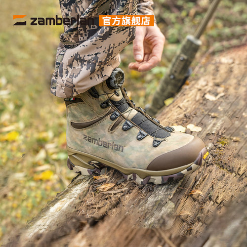 zamberlan迷彩防水高中帮战术靴