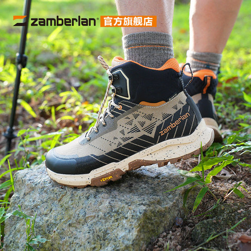 zamberlan赞贝拉春夏户外防水徒步登山鞋男防滑轻量耐磨中帮鞋351