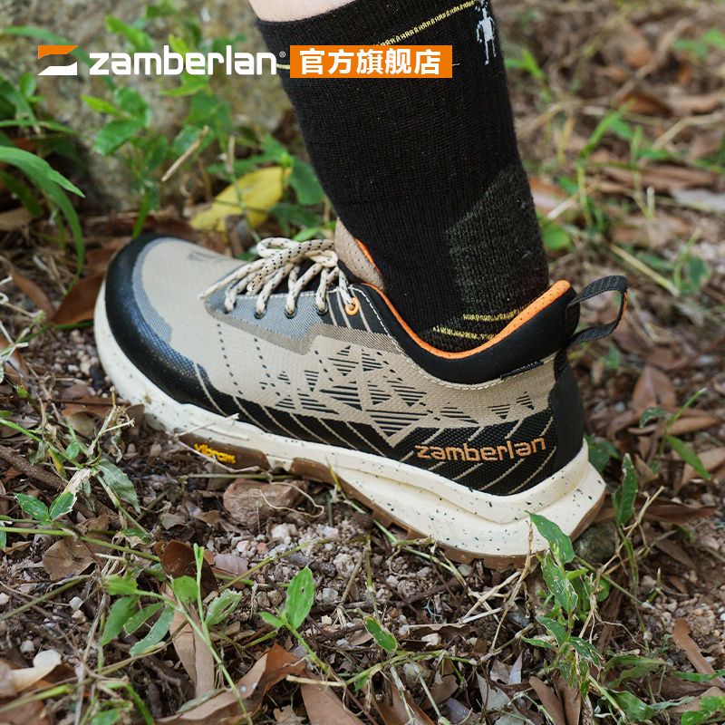 zamberlan赞贝拉春夏户外防水徒步登山鞋男GTX防滑轻量低帮鞋350