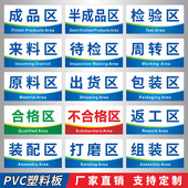 工厂车间成品半成品区域划分标识提示牌待检检验区不良品区叉车停放区装 配车间维修区仓库办公室科室门牌定制