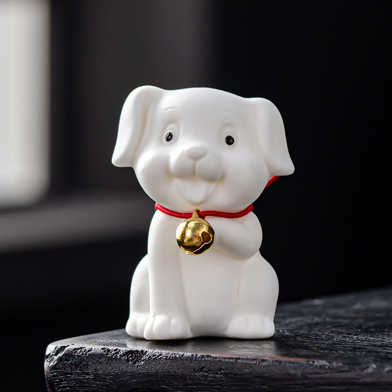 宇轩 茶宠白瓷12十二生肖摆件手工可养小狗小猪招财家居摆件装饰,餐饮具,茶宠摆件,淘宝优惠券,粉丝福利购,淘宝优惠卷
