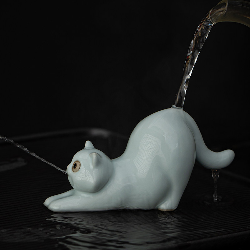 宇轩汝窑茶宠物喷水御猫手工可爱龟鸭蜗牛饰品精品茶玩茶艺可养小,餐饮具,茶宠摆件,淘宝优惠券,粉丝福利购,淘宝优惠卷