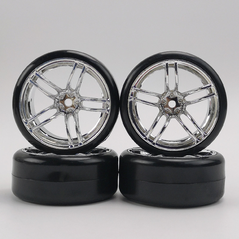 4pcs 3/9mm offset 1/10遥控车漂移平跑房车硬质轮胎轮毂