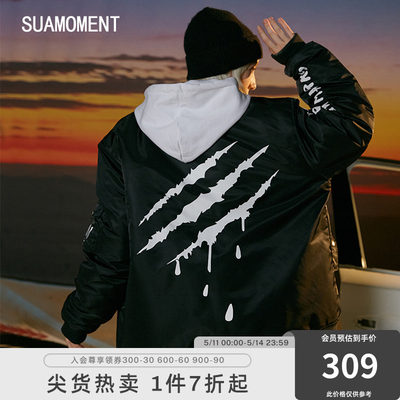 血爪抓痕加厚夹克棉服SuaMoment