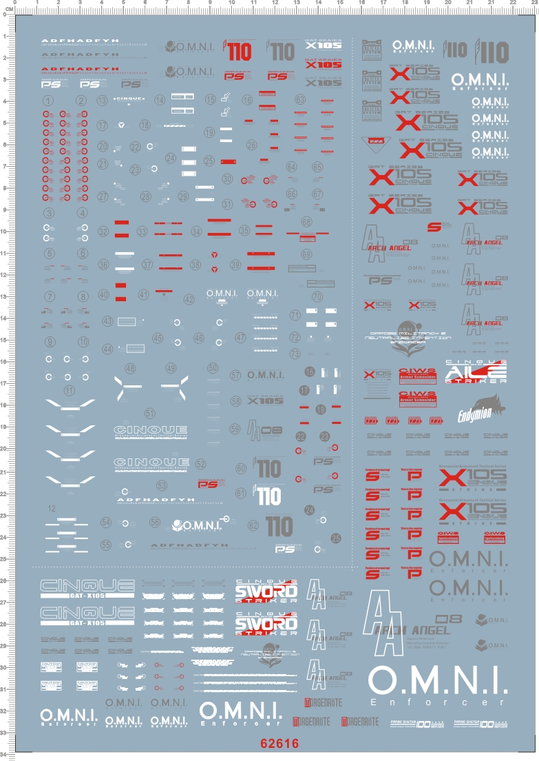 62616-B305 PG Aile Strike Gundam 空战强袭gd水贴111