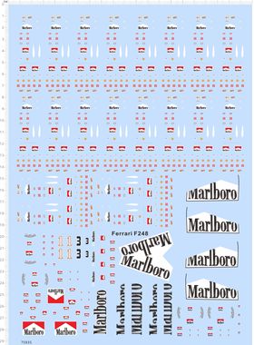 75935 1/43法拉利维修人员1/18万宝路f1一级方程式赛车模水贴现货