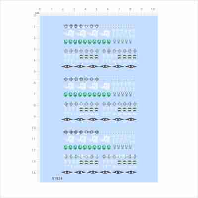 81824比例模型车水贴德国十字椰树二战大象骷髅头猎豹动物2404