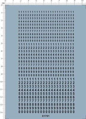 61791-A5712 arial narrow 阿拉伯数字模型水贴1
