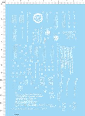 75734整版水贴 1/48 费迪南 tank 比例模型水贴定制打印2310