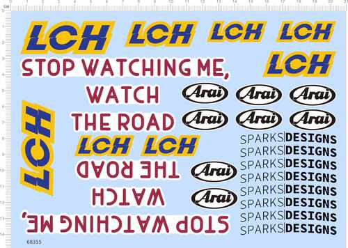 68355整版胶头盔 sk6头盔stop watching me watch the road lch