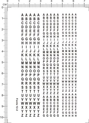 FONTS 12-2  arial 英文字母字体水贴纸1