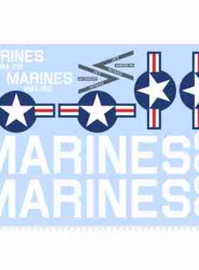 82418黄蜂式飞机比例模型水贴1/18美国飞机A3纸尺寸大黄蜂现货