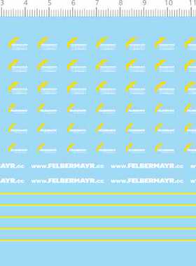 67863 整版胶1/87工程车FELBERMAYR挖土车卡车挖掘车剪纸水贴纸