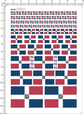 60451-p21 多米尼加共和国 Dominican 水贴 (需要围边裁剪)