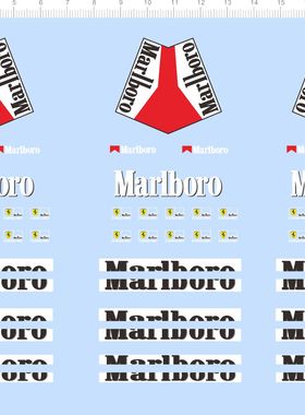 76392整版水贴 1/18 万宝路 法拉利一级方程式赛车f1模型2312