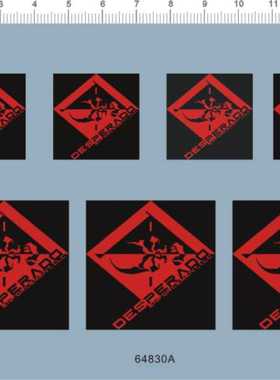 64830A-A5015 desperado 水贴 model water decal custom made1