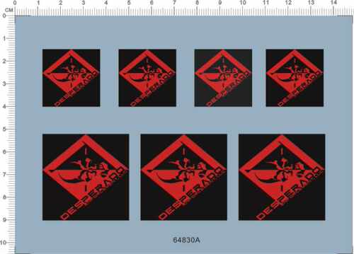 64830A-A5015 desperado 水贴 model water decal custom made1