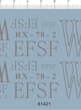 61421-1E19 RX-78-2 WB EFSF gd水贴111