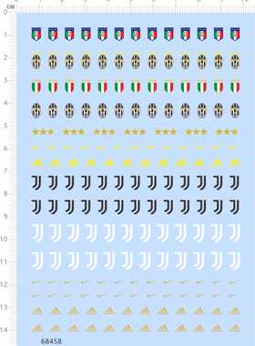 68458整版有金del piero足球意大利星星娃娃指甲贴美甲贴水贴现货