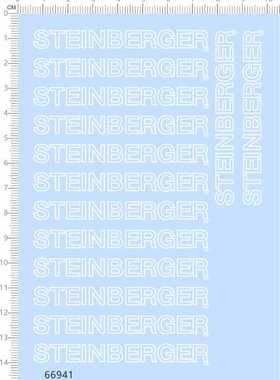 66941整版胶无比例STEINBERGER英文字母比例模型剪纸水贴纸定做