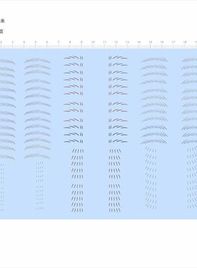 82681无比例模型眉毛手办模型眼睛水贴定制打印现货