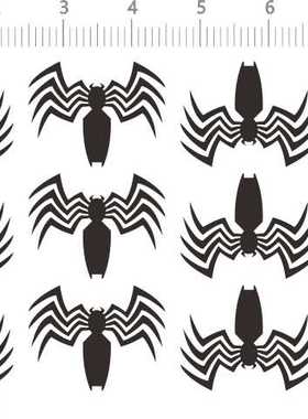 73348整版胶 电镀银 电影毒液蜘蛛侠 模型水贴打印烫金 现货