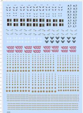 68406整版胶罗眼睛海贼王花4000樱花纸模模型水贴纸人偶娃娃定做