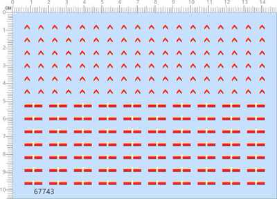 67743整版胶corporal戴高乐高大积木比例模型剪纸水贴纸衣服贴花