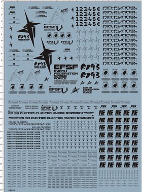 62190-B902 PG 1/72 RX-93 NU new niu 牛gd水贴111