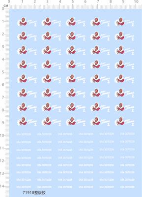 71918整版胶 Aunt Jemima 2  模型水贴