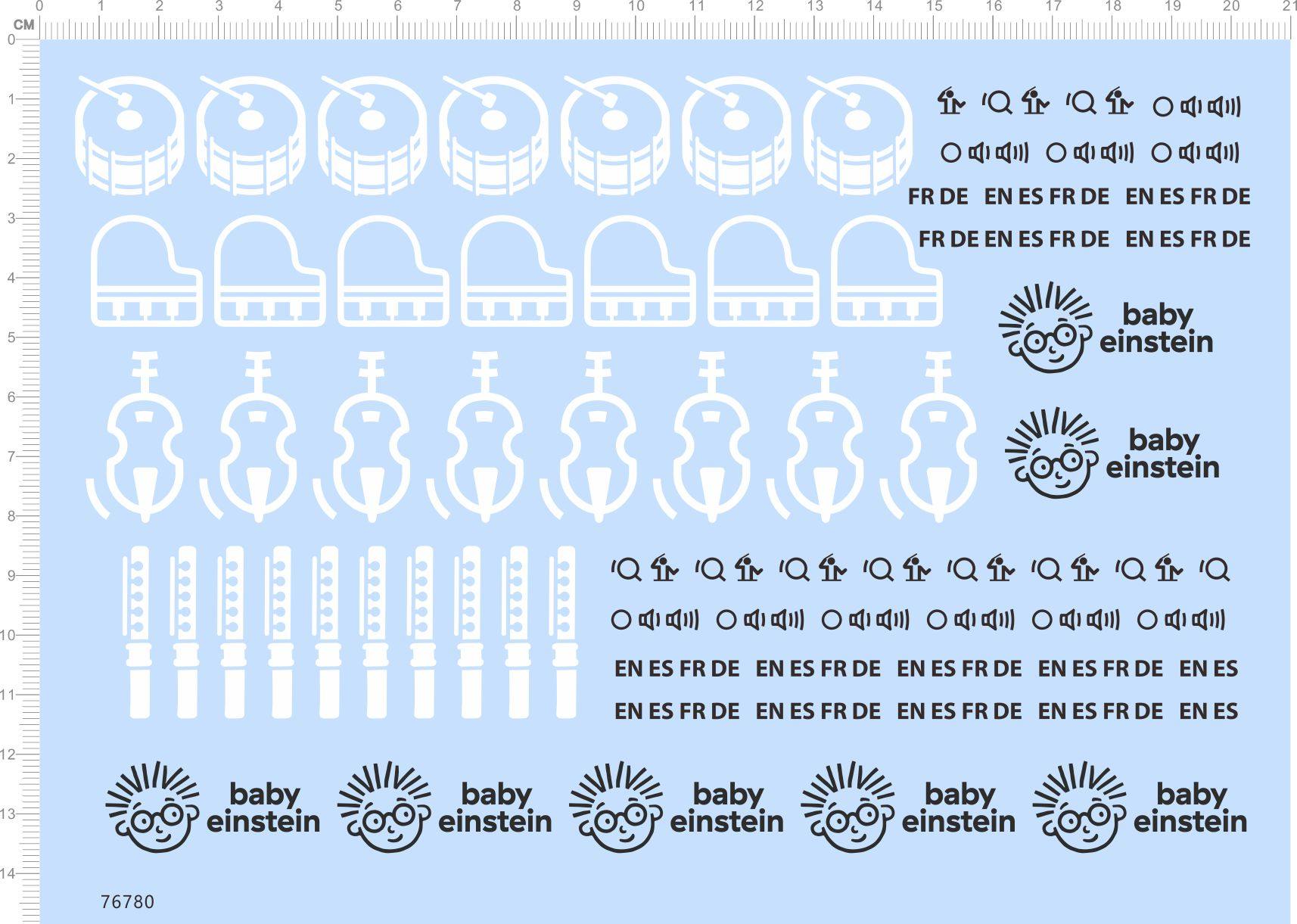 76780打鼓大提琴钢琴吹箫整版水贴 BABY 乐器 模型定制打