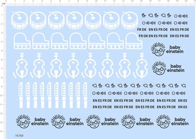 76780打鼓大提琴钢琴吹箫整版水贴 BABY 乐器 模型定制打印2312