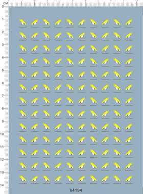 64194-A4117 dragon ball 龙珠超级赛亚人眼睛模型水贴1