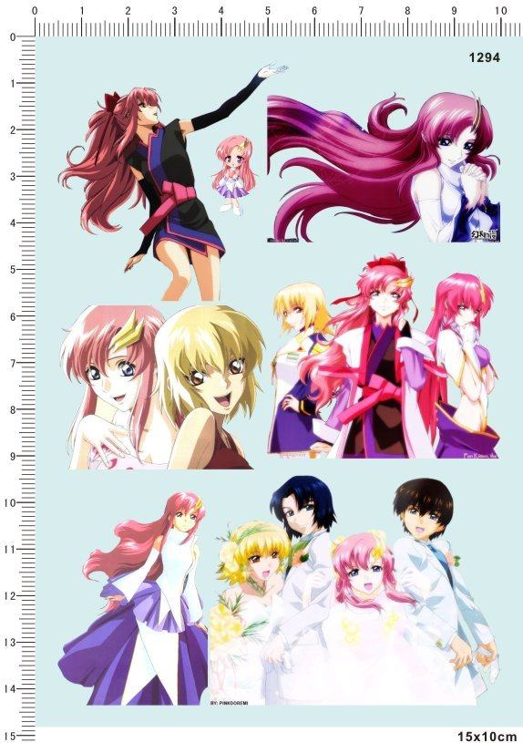 1294- 6007  拉克丝 seed gd 1:24 1:28 痛车模型去底水贴纸2