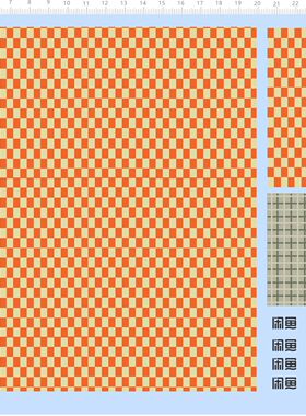 76117整版水贴 橙色格纹 滴滴拼车 mxcst dzdy 2311