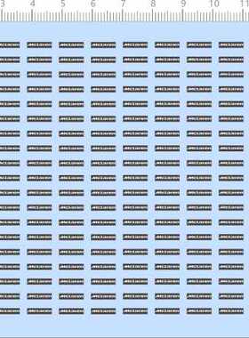 66849整版胶1/18迈凯伦汽车模型比例模型车剪纸水贴纸定做订做