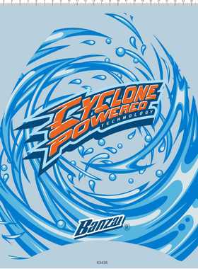 63436 abs Cyclone Spin label A 水纹海浪花水贴