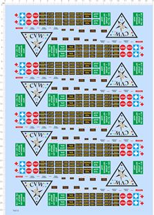 7557适用于 LP AIR PKP AFFF STA CO2 AESS CVW路线牌红十字2310