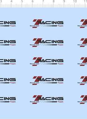 73247整版胶 RACING 水贴纸 模型水贴打印