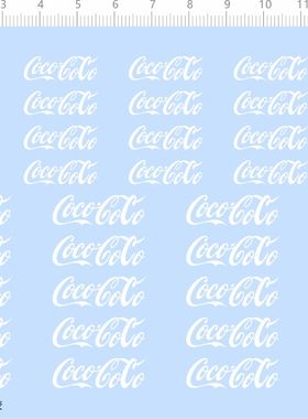 71973整版胶可口可乐模型水贴 现货