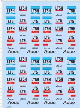 66951整版胶1/14山猫ZK-K040小型装载机aoue模型车剪纸水贴纸lt5h