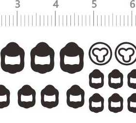 73369整版胶镭射方格 BOB 骷髅头 水贴纸 92X25mm 烫金打印