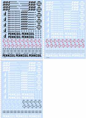 67302整版胶pennzoil rocket bunny火箭猪PANDEM 6666水贴wheels