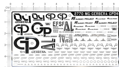 2770 [K22] MG GERBERA GP04 gd金属贴111 现货